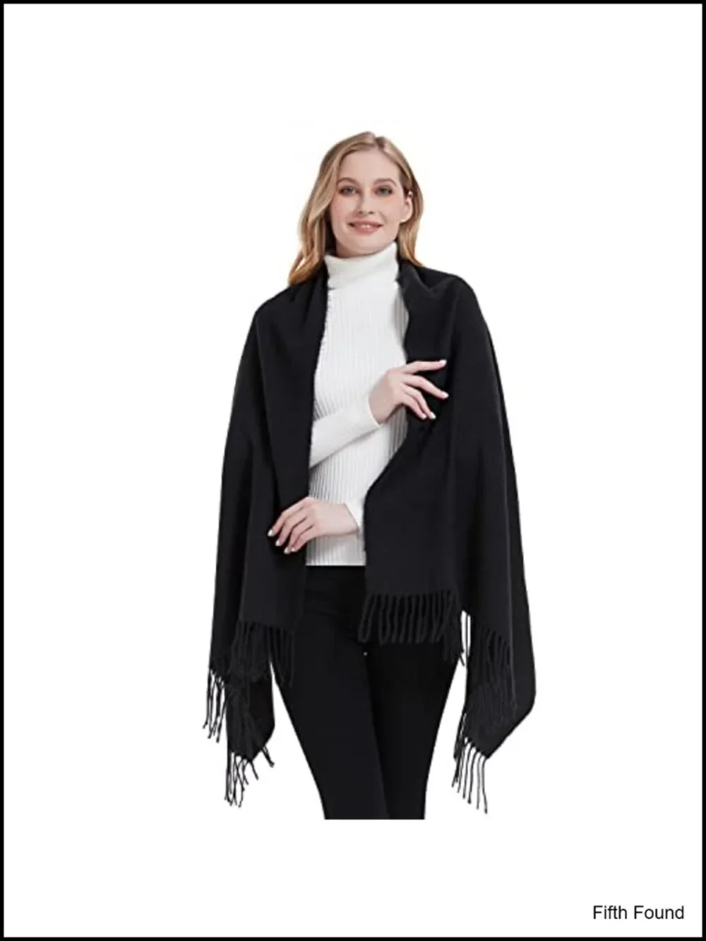 Soft Warm Tassel Shawl Wrap Pashmina Scarf for Women